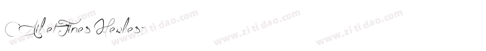 Ail et Fines Herbes字体转换
